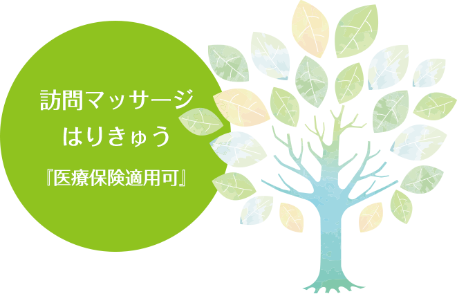 訪問マッサージはりきゅう 『医療保険適用可』